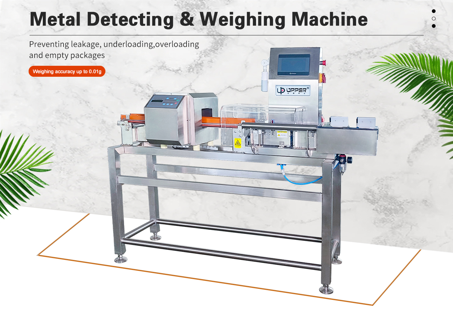 Metal Detecting & Weighing Machine factory