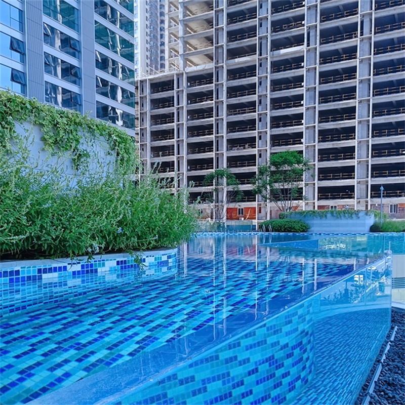 dostosowany przejrzysty projekt basenu z akrylowego szkła na dworze