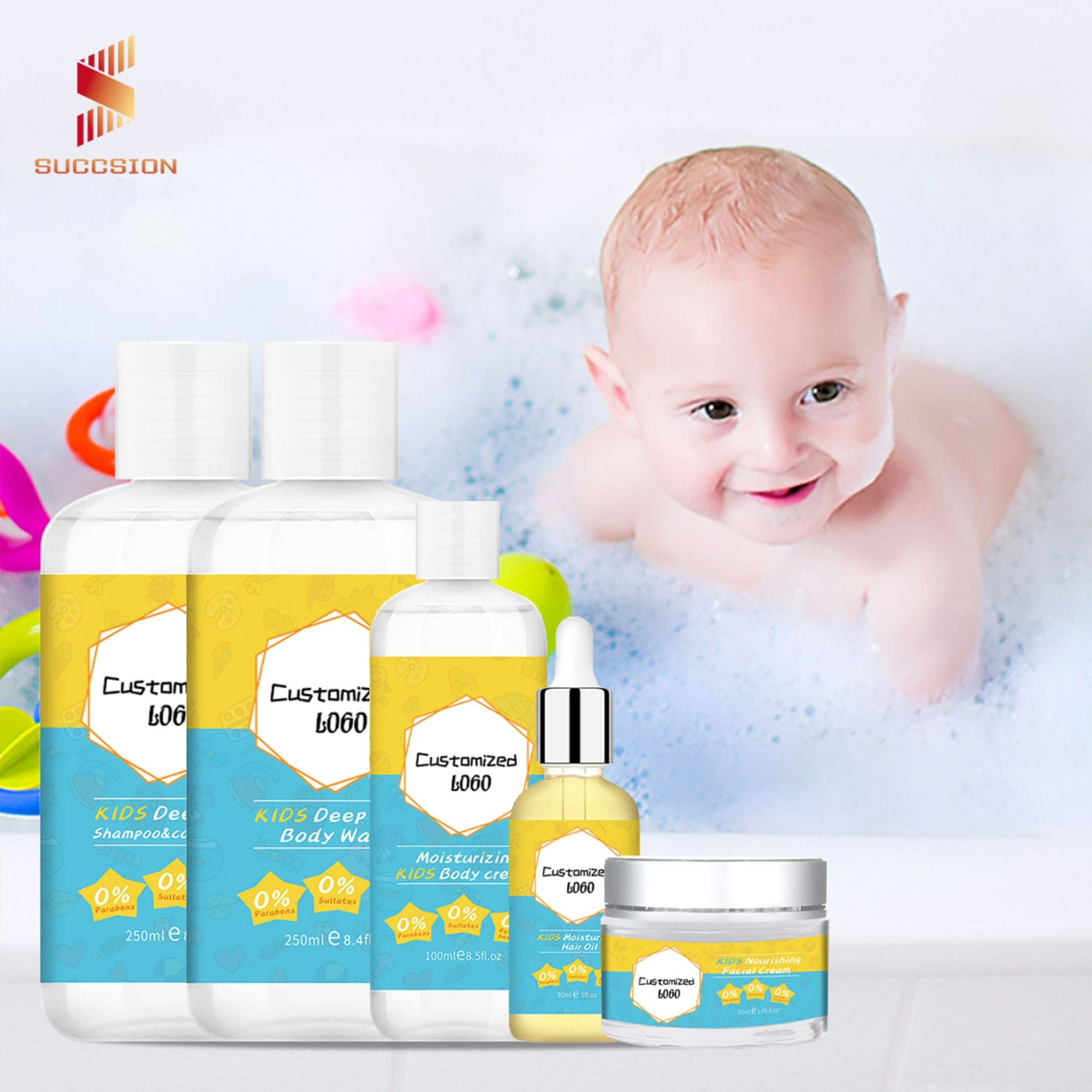 Kindershampoo & Körperwaschgel 2 in 1 natürliches welliges Haar, ohne Alkohol und cruelty-free