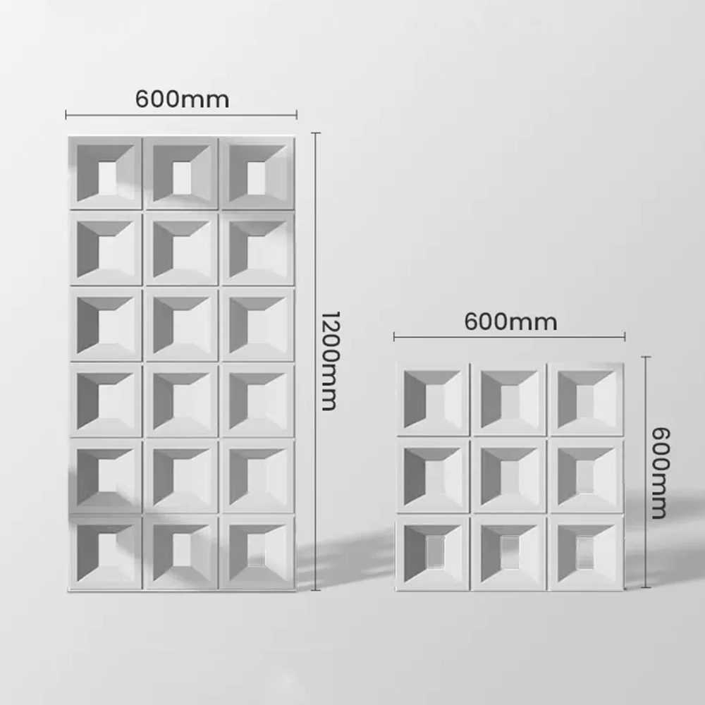 Gray White PU Hollow Brick