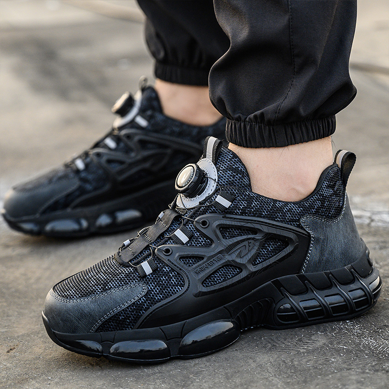 Buty ochronne antysmash antykolczaste, oddechowe, z przeciwpoślizgnięciem, niskie krojenie