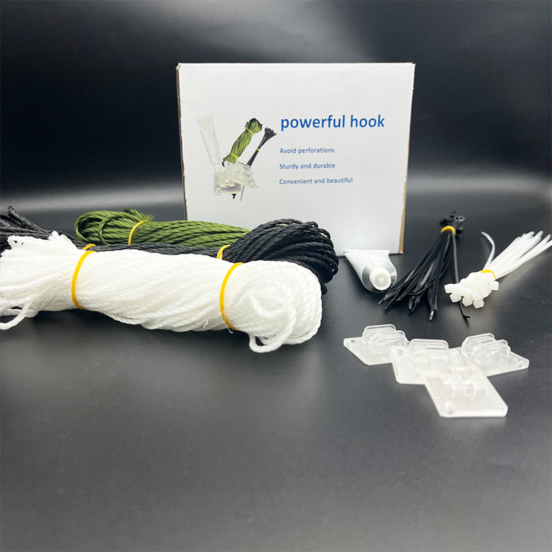 Fúrásmentes Macska Háló Tartozékcsomag Beleértve a Szabadalmaztatott Műanyag Kupakokat és Különleges Ragasztót Gyors Balkonbeállításhoz