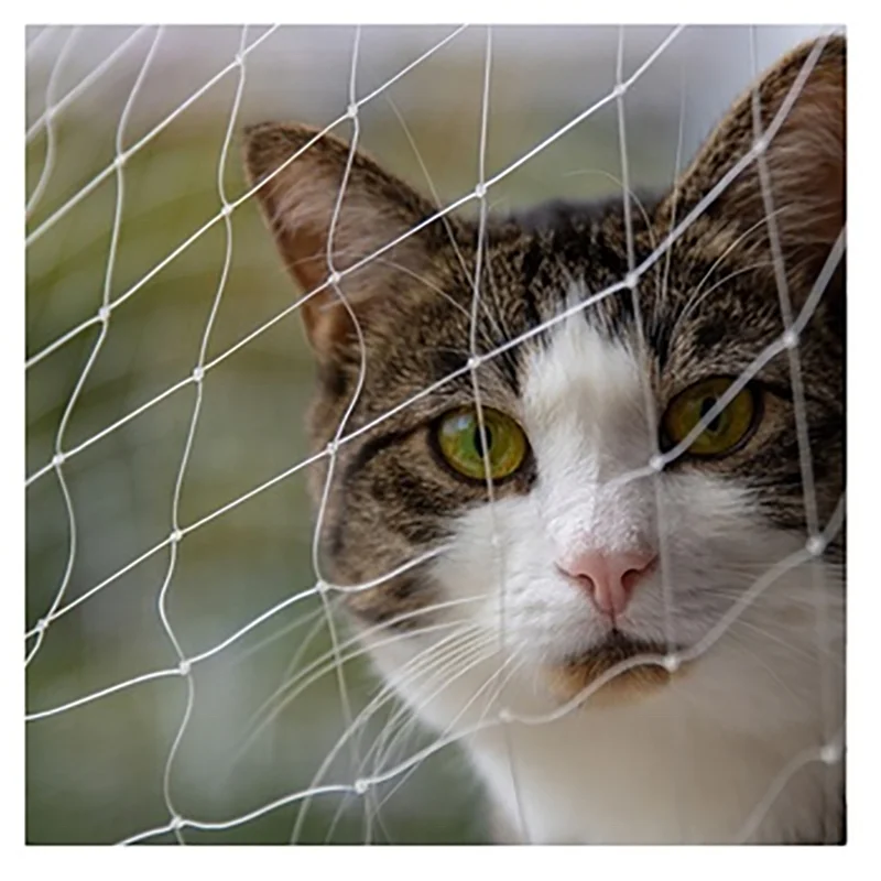 Transparent nylon environmental protection does not block the view to protect the cat's safety balcony pet house net