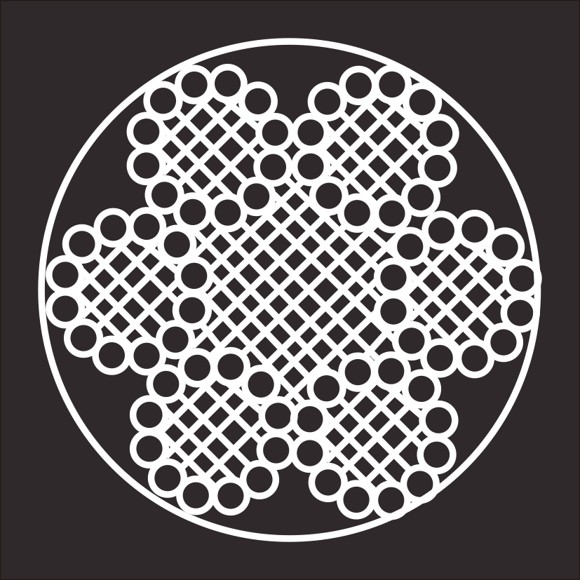 သံလှိုင်ကြိုး (မဂျင်းနှင့် ဂျင်း) 6X12+7FC