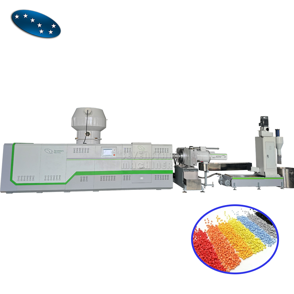 플라스틱 PE PP 필름 봉투 압축기형 재활용 펠릿 제작 기계