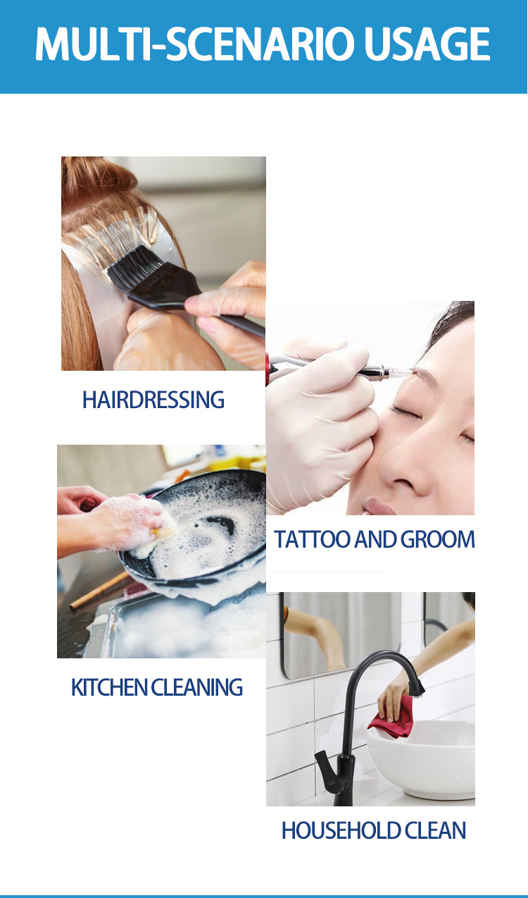 Disposable Latex gloves details