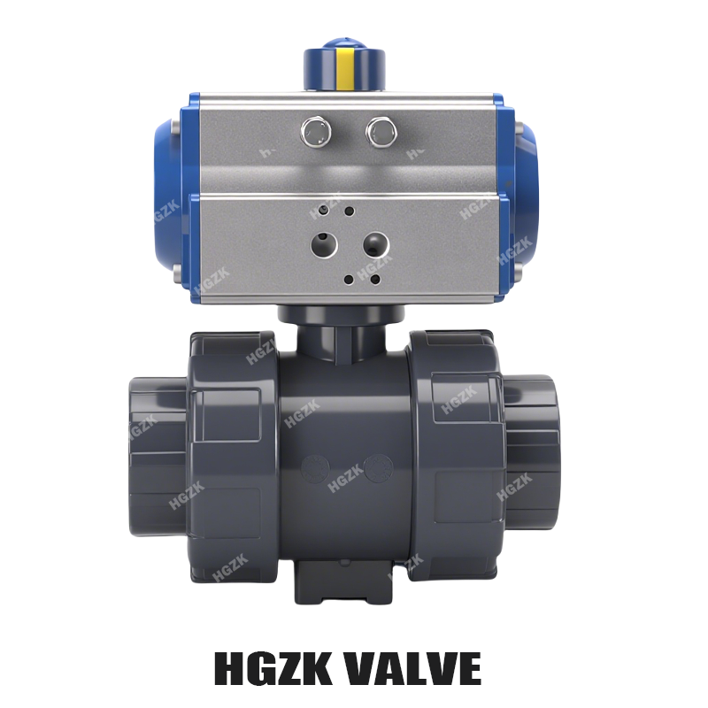 PQV-8UUX Pnömatik UPVC Küresel Vana