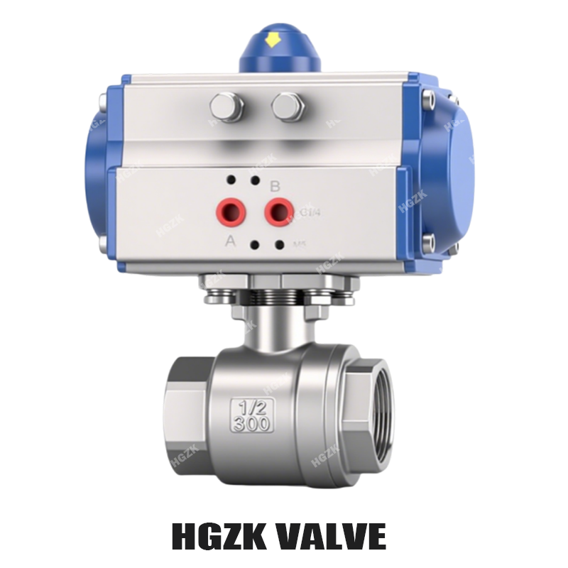 شیر کروی دو تکه پنوماتیک PQV-1PPF