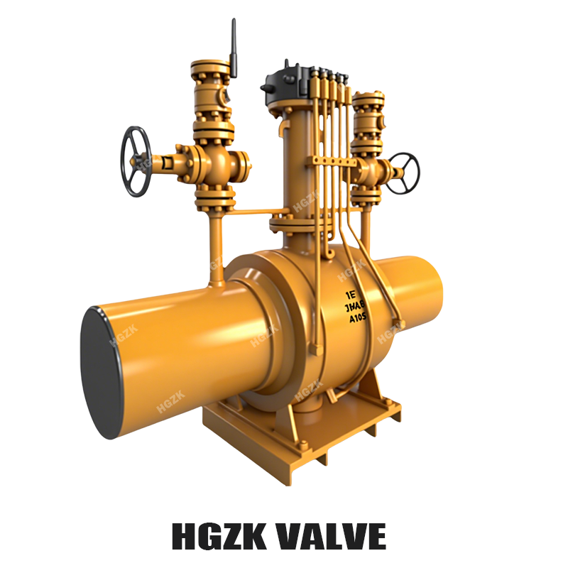 Q61 Потпуно заваривани погребени двоструки рељефни куглички вентил