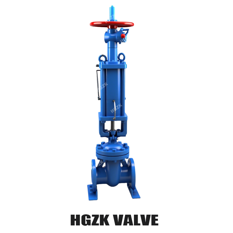 핸드휠이 있는 공압 플랜지 주철 게이트 밸브