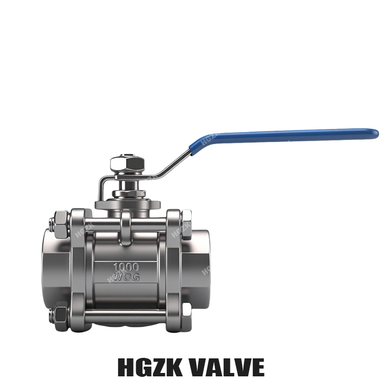 သုံးပိုင်း Stainless Steel Ball Valve