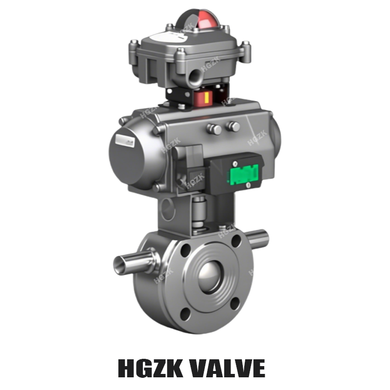 Pneumatyczny cienkościennej izolacji termicznej zawór kulowy typu klamrowego