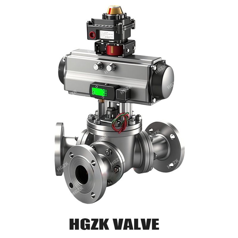 P3QV-2PPF-2 လေစွမ်းအားဖြင့် ထိန်းချုပ်သော Y ပုံစံ သုံးလမ်းဘောလုံး၀ါလ်ဖက်