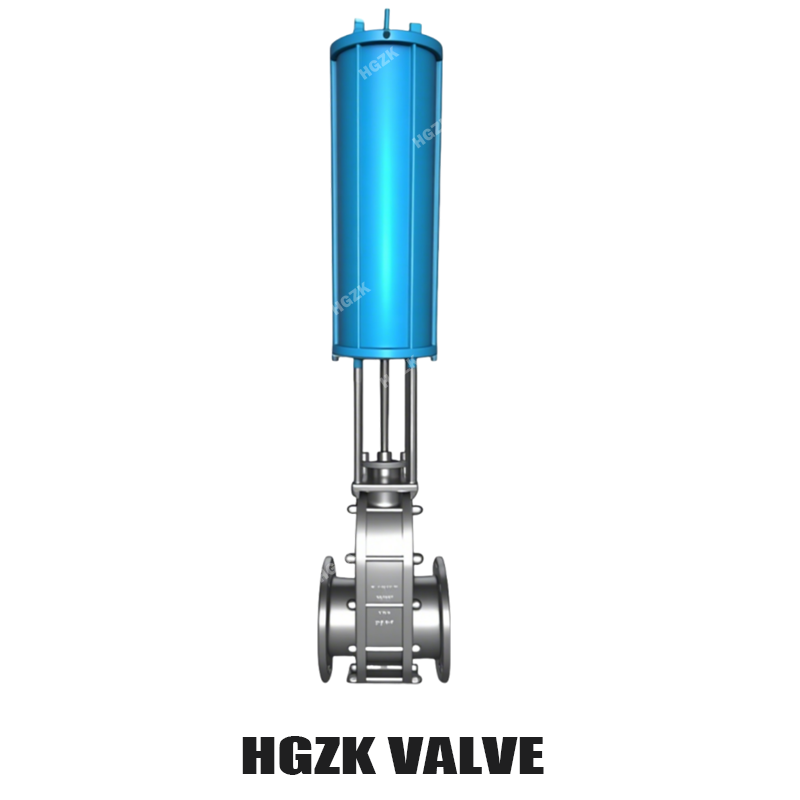 공압 단동식 더블 게이트 밸브