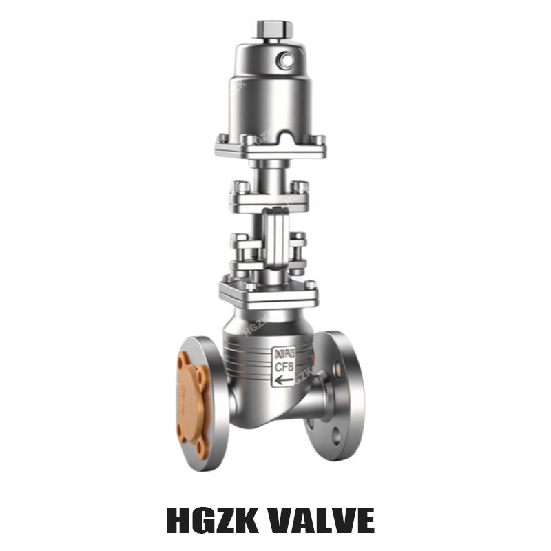 Volledig roestvrijstalen pneumatische flenshoekplaatklep