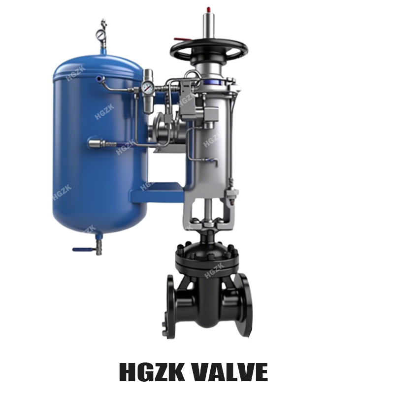 공기압 작동 게이트 밸브