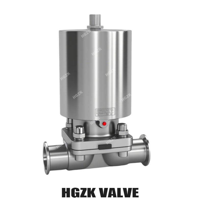Vollständig aus Edelstahl gefertigtes pneumatisches Schnellmontage-Membranventil