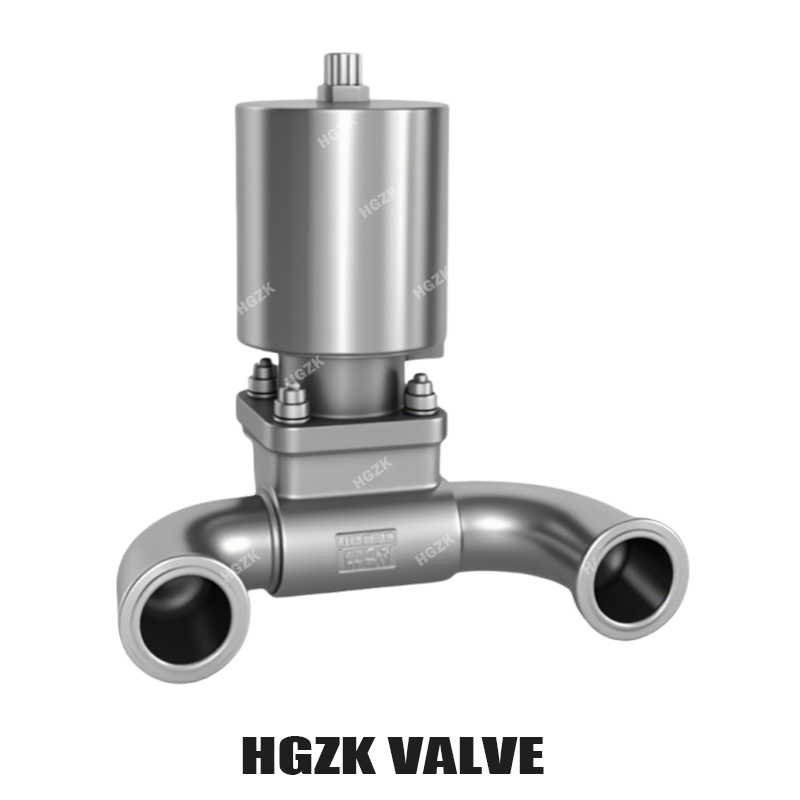 Пневматик Т-холболтын U хэлбэрийн түргэн суурилуулах диафрагмын вентиль