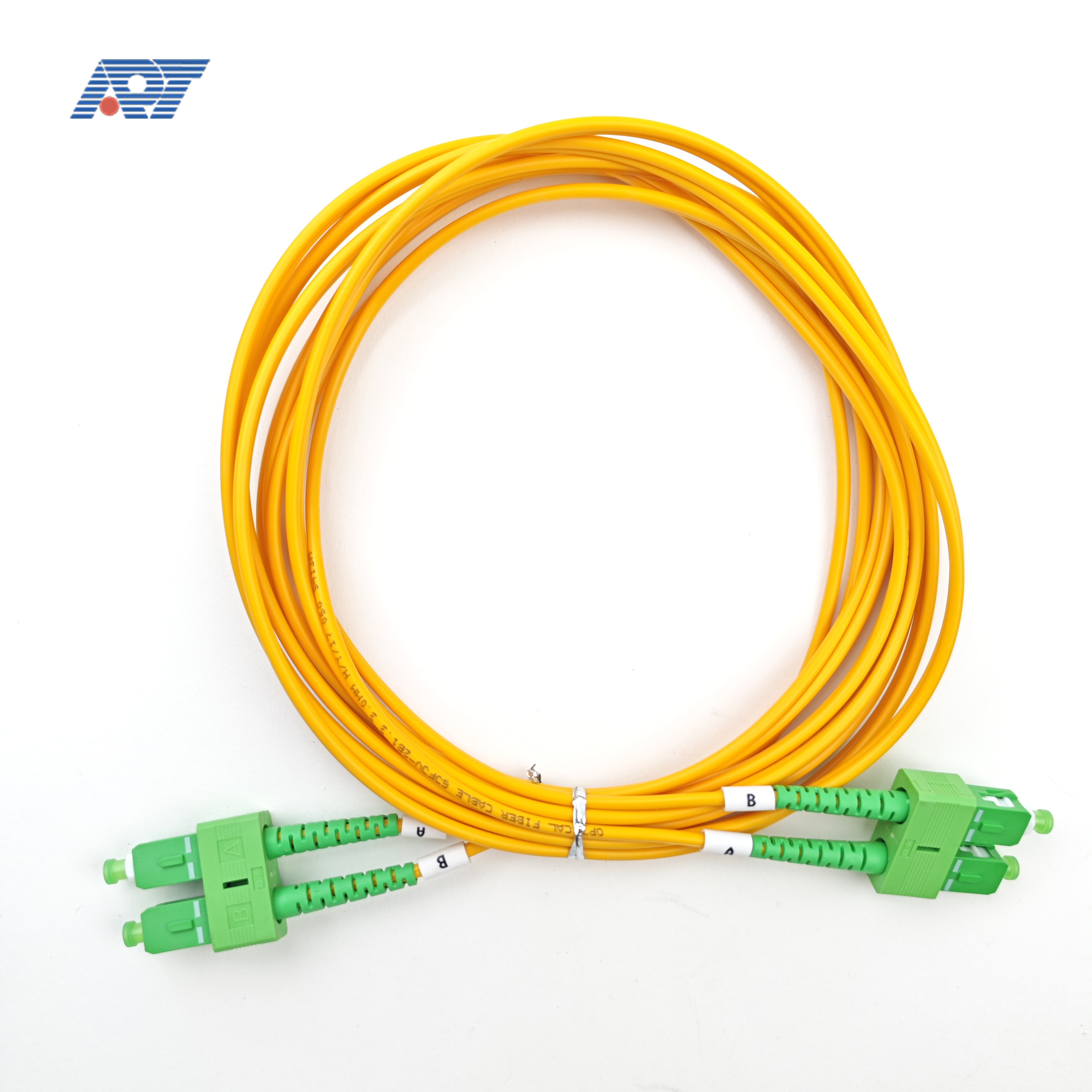 Patchcord-SC APC to SC APC Duplex Single Mode PVC (LSZH) 3.0*2mm Fiber