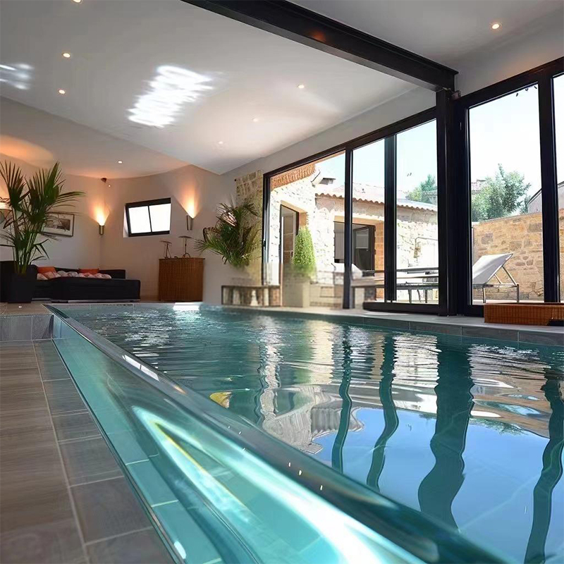 نافذة حوض سباحة أكريليك شفافة مصنوعة من البلاستيك لوسيت PMMA من المصنع