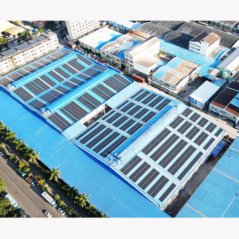 Ceramics factory of 1.3MW solar PV plant system China whole solution solar system provider EPC