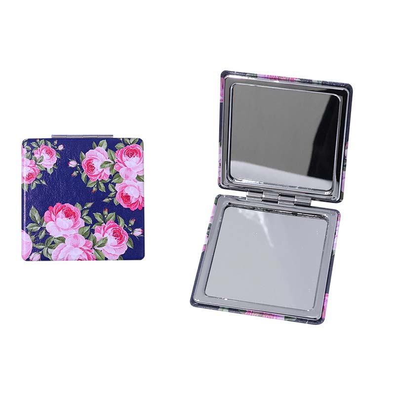 Série Rose Chinoise Miroir Compact Carré