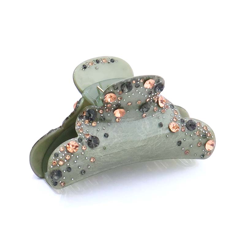 Gråfarvet diamantpunkt hårklemme