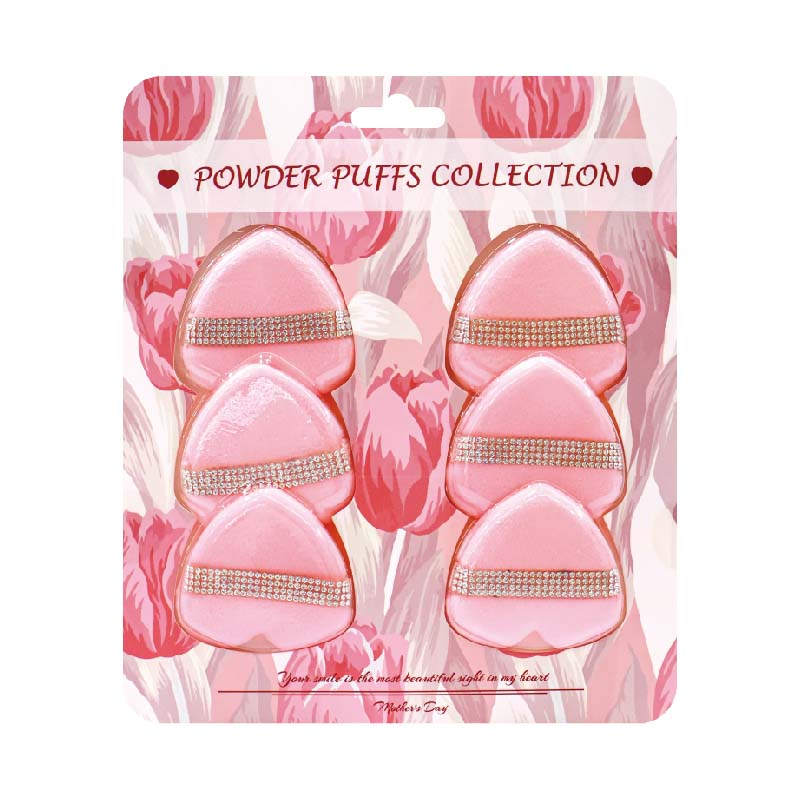 Set Puff Bedak Berlian Pink