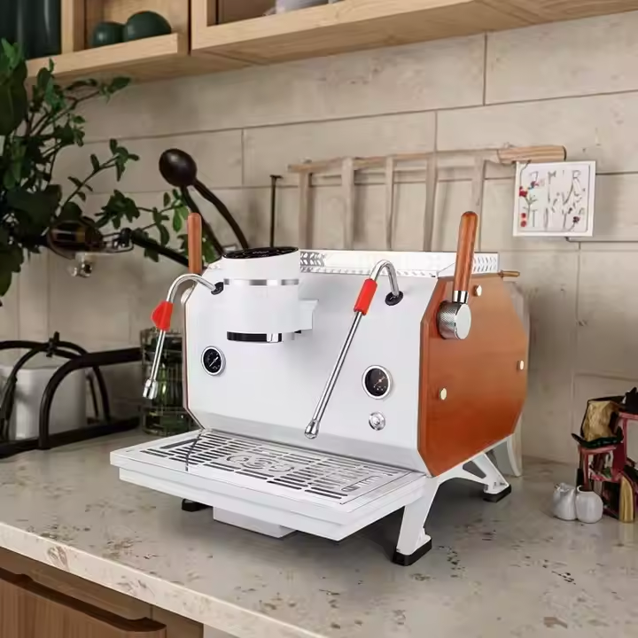 Commercial High-end Smart Italian Industrial Double Boiler Espresso Coffee Machine Maker for Latte Art Beginners