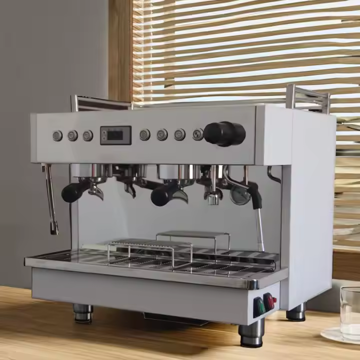 Commercial Grade Espresso Machine Two-Group Perfect for Busy Coffee Shops and Cafés