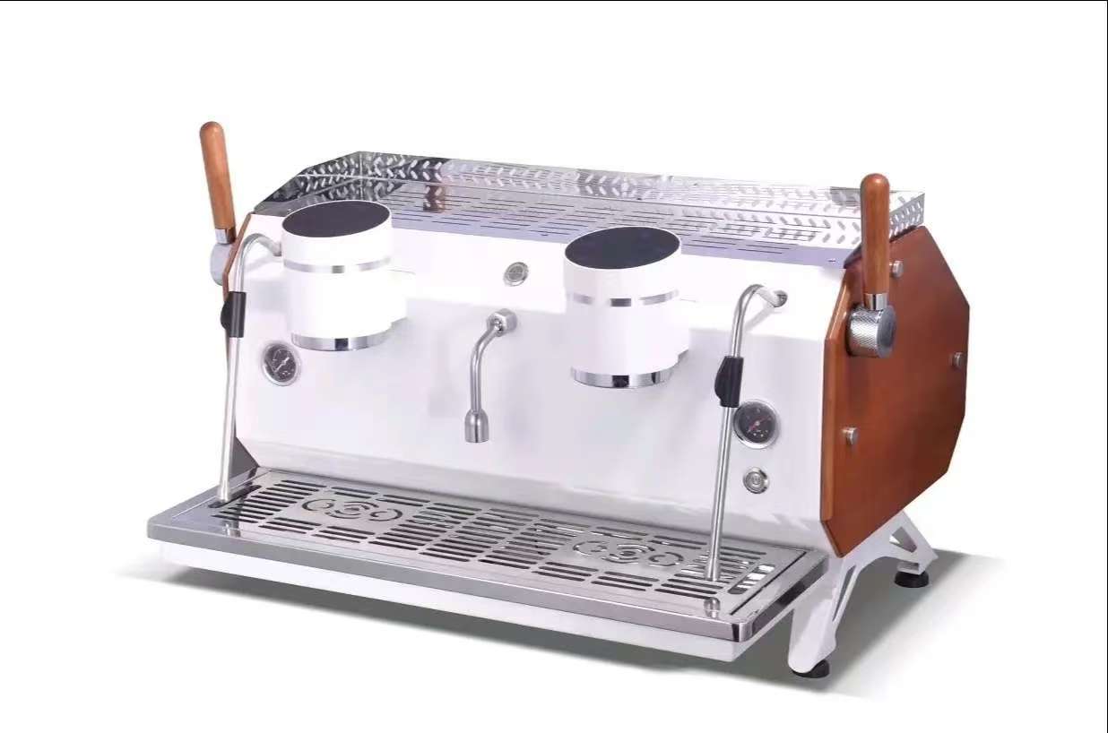 Professional Commercial Barista Cappuccino Coffee Maker China 2 Group Semi Automatic Coffee Espresso Machine for Sale