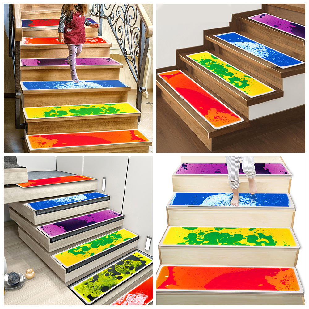 30Inch Montessori Autism Sensory Therapy Room Educational Liquid Stair Floor Mat 1PCS Sensory Toys For Autistic Children manufacture