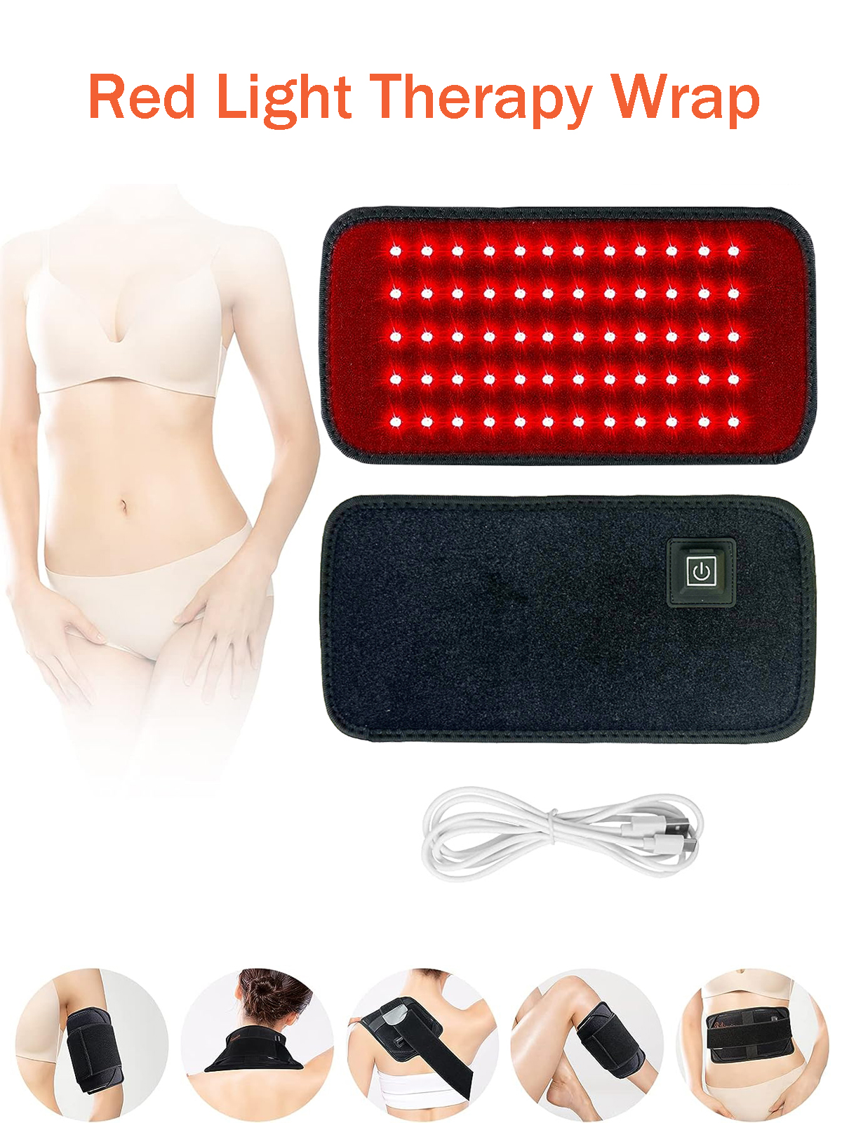 JUNNEELED Red Light Therapy Pad: Targeted Healing for Muscle Pain and Inflammation