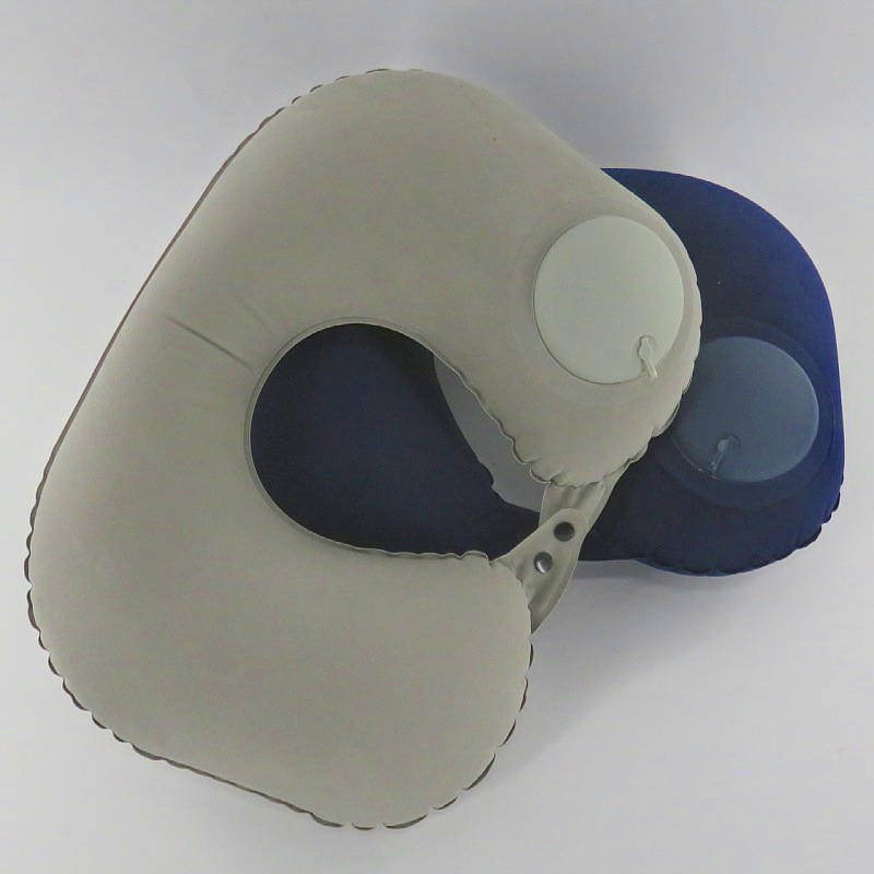 Flocked Press-to-Inflate Pillow