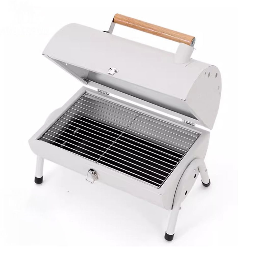 Portable BBQ Grill-White