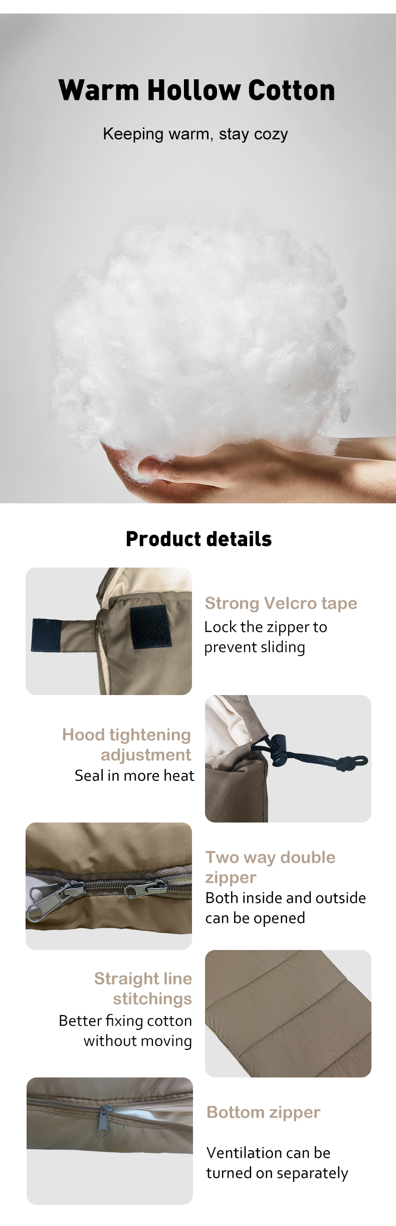 Four Seasons Envelope Sleeping Bag factory