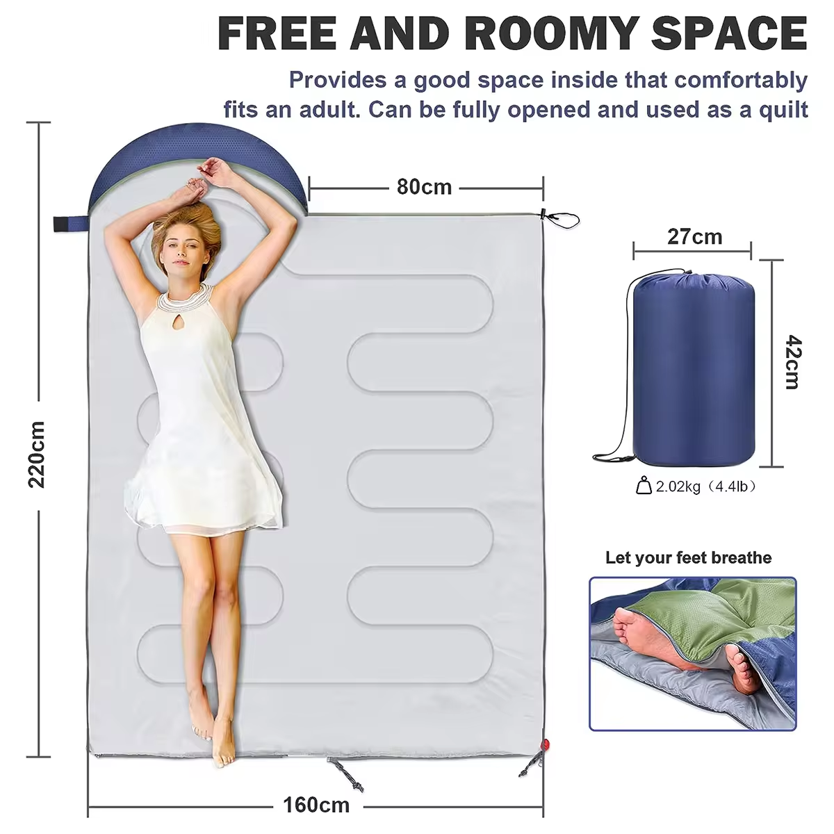 Camping Sleeping Bag details