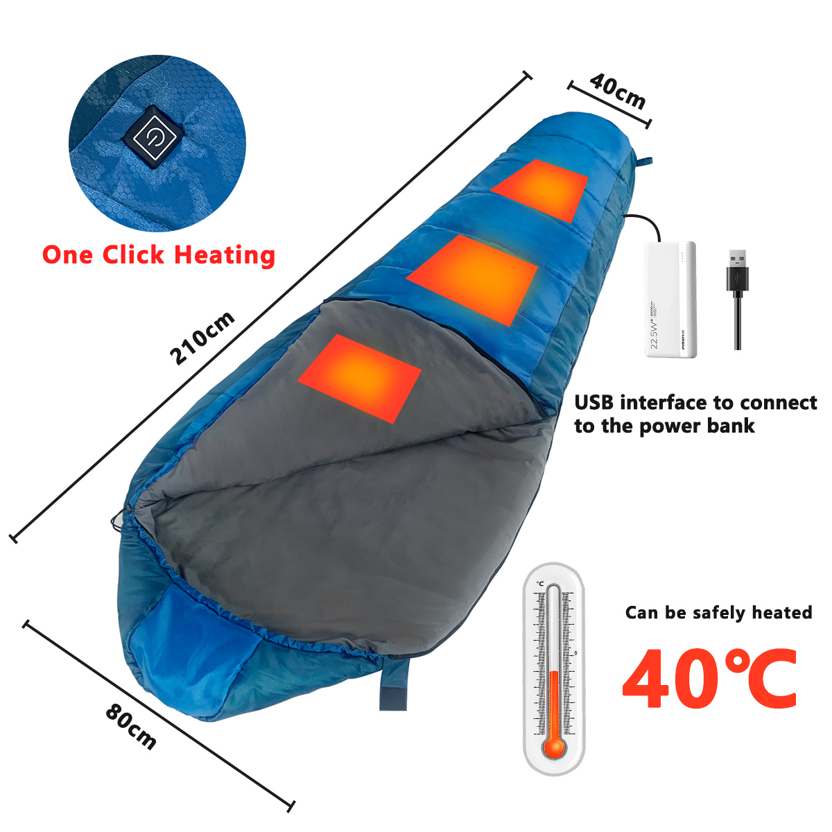 Electricity Heating Sleeping Bag factory