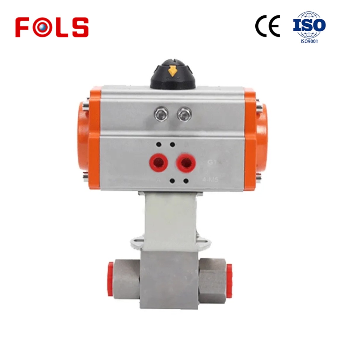 FOLS high-pressure pneumatic 2-way ball valve
