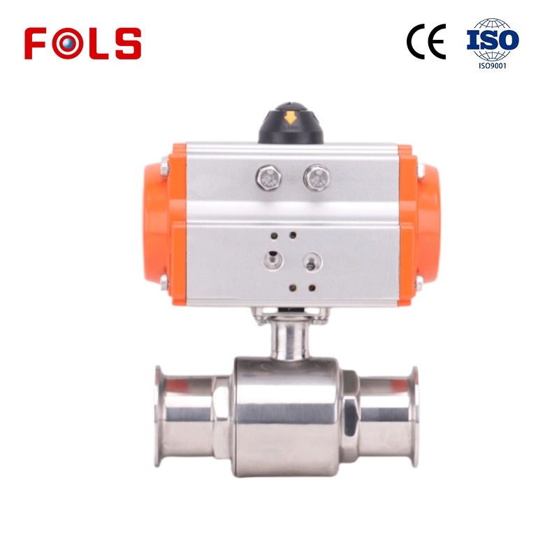 FOLS  2 Way Pneumatic Operated Sanitary Ball Valve 