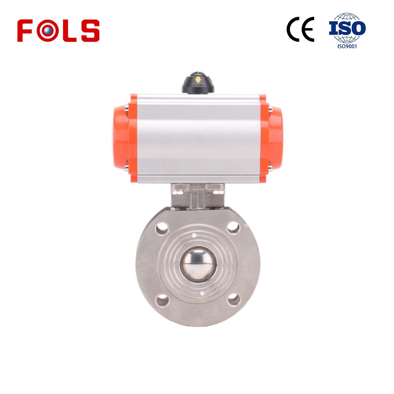 FOLS Wafer Pneumatic Italy Ball Valve