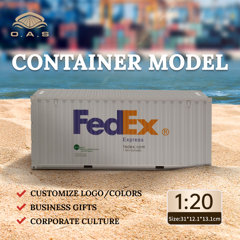 【L】نموذج الحاوية 1:20/تخصيص ألوان الشعار/فيديكس