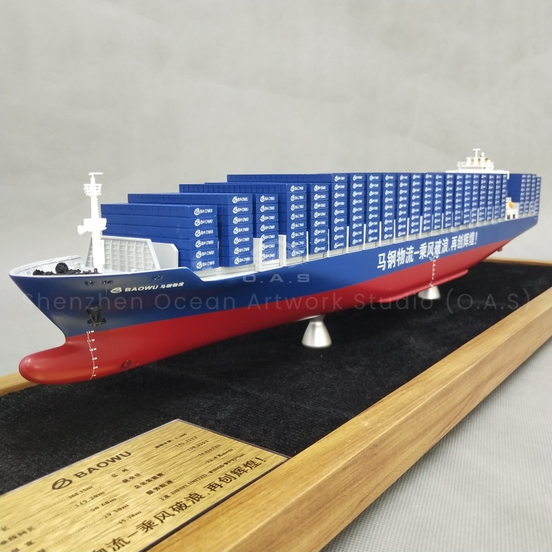 【L】O.A.S מודל ספינת תanker מותאמת specially 65cm מודל ספינה לוגיסטית מתנה מפעל להצגת חיבים