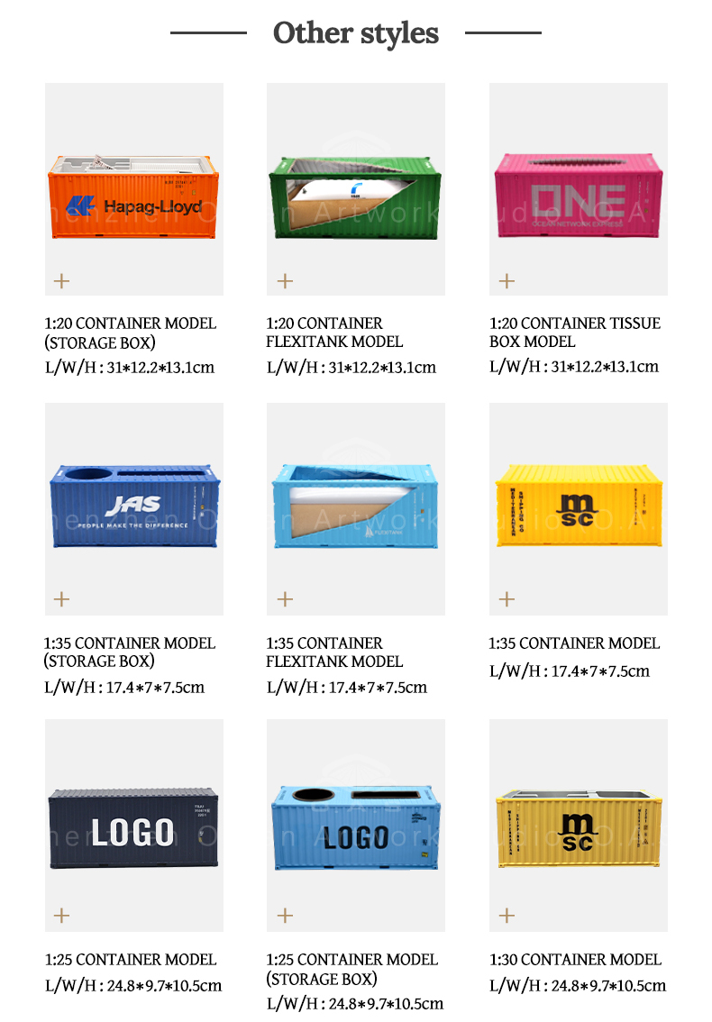 Want a gift that catches the eye and has meaning? O.A.S model The 20GP MSC container model made by the manufacturer is the best choice. 1:20 Fine restoration, from the texture of the box to the unique logo, every detail is fully displayed. Support logo customization, clever integration of enterprise elements, whether it is business gifts or commemorative activities, can easily enhance the brand style. Amber@vesselmodel.com Tel: +86 18038048785