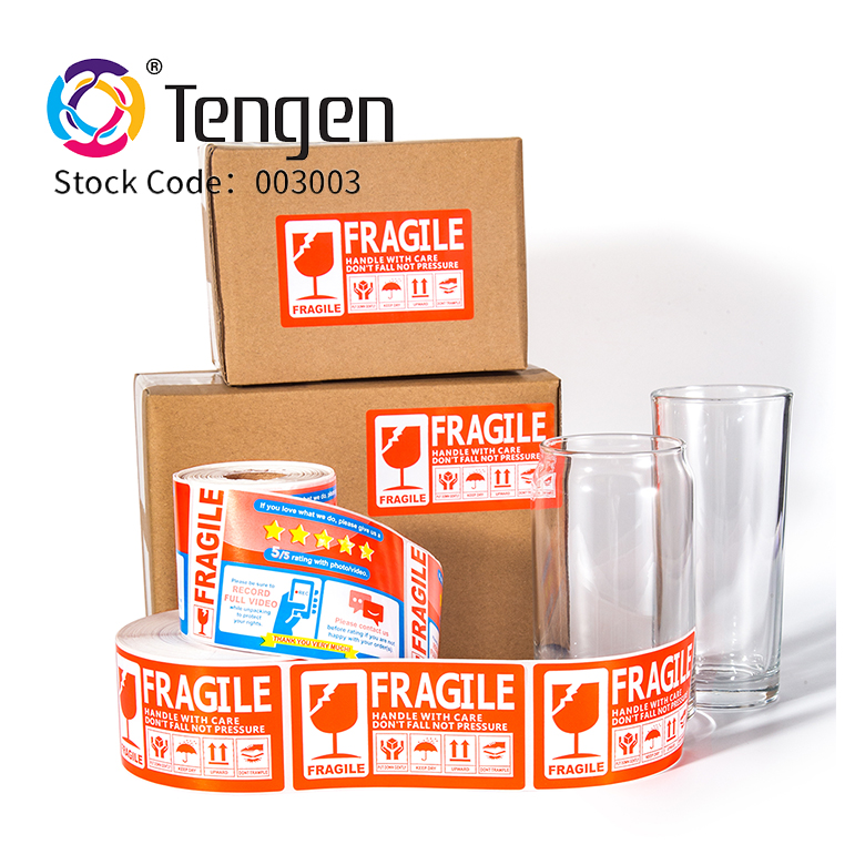 Adhesive Fragile Labels details