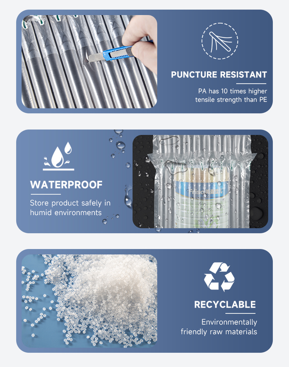 Inflatable Plastic Bags For Packaging supplier