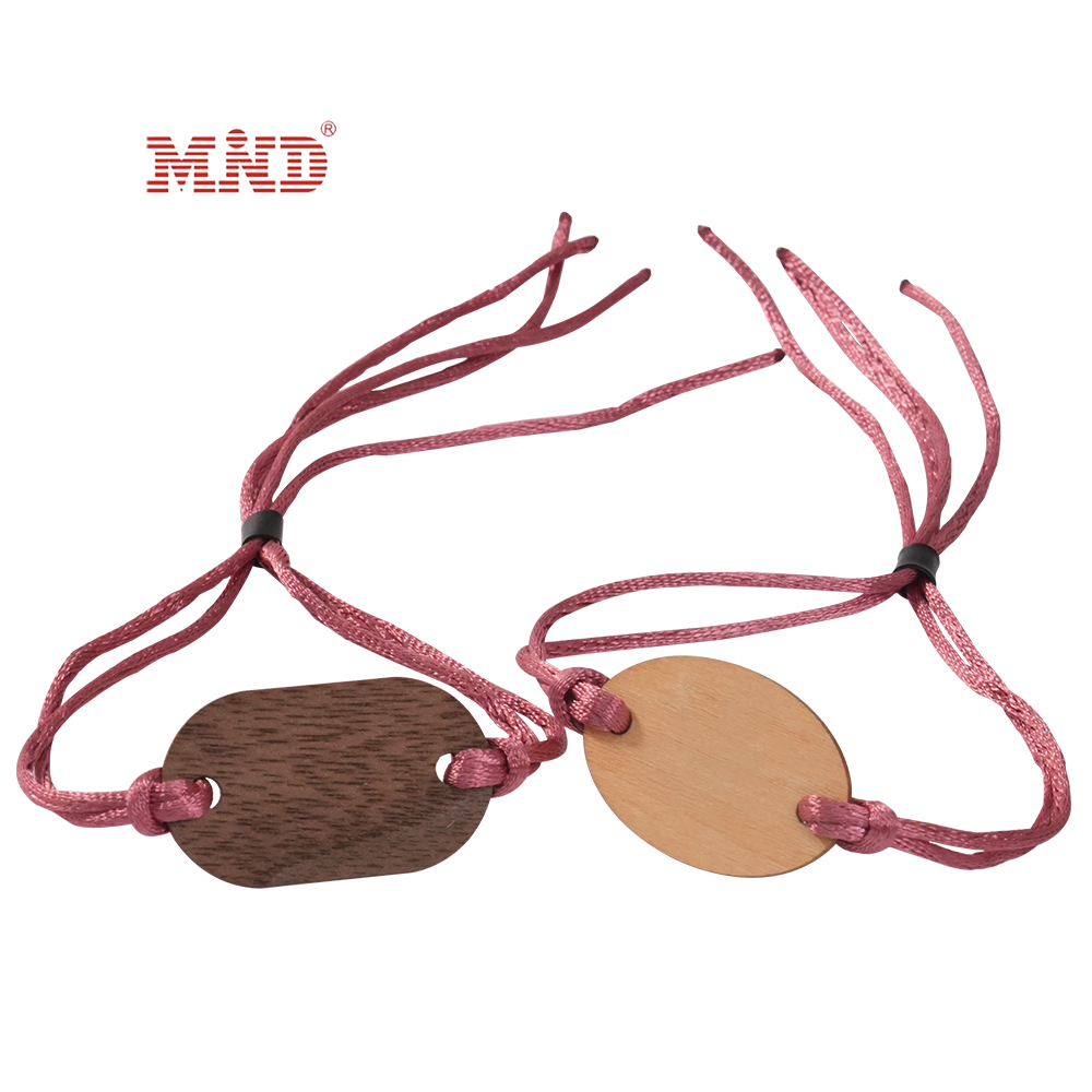 MW10A07 13.56MHz Hotel Reosrt RFID Woven Wristband Bracelet