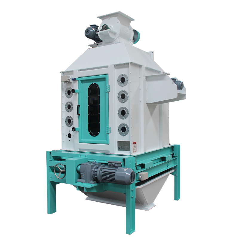 مُبرد كريات تغذية خشبية عكسي التدفق من سلسلة SKLN للبيع، بسعة 1-2.5 طن/ساعة