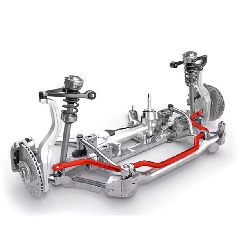 360-degree rotating machine for headrest and anti-roll bar stabiliser sway bar