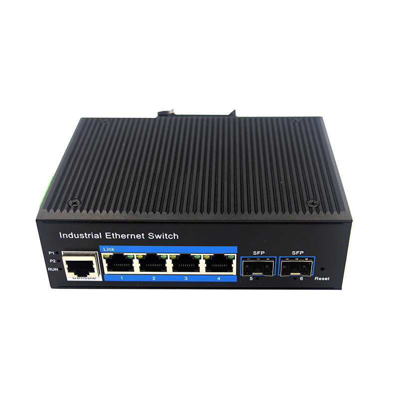 (LBT24GS-M-SFP) 4-port 10//100/1000BASE-TX+2G SFP Managed Industrial Switch